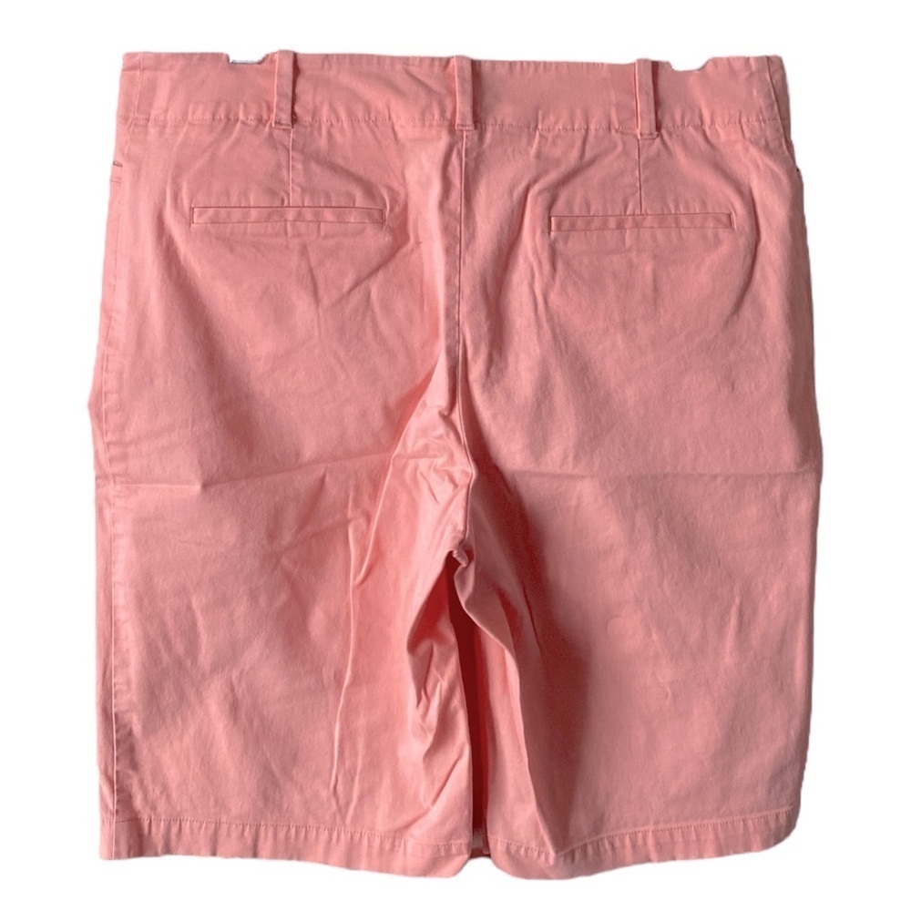 Talbots Women's High Rise Bermuda Powder Pink Cotton Shorts Size 10 Summer - Picture 4 of 7